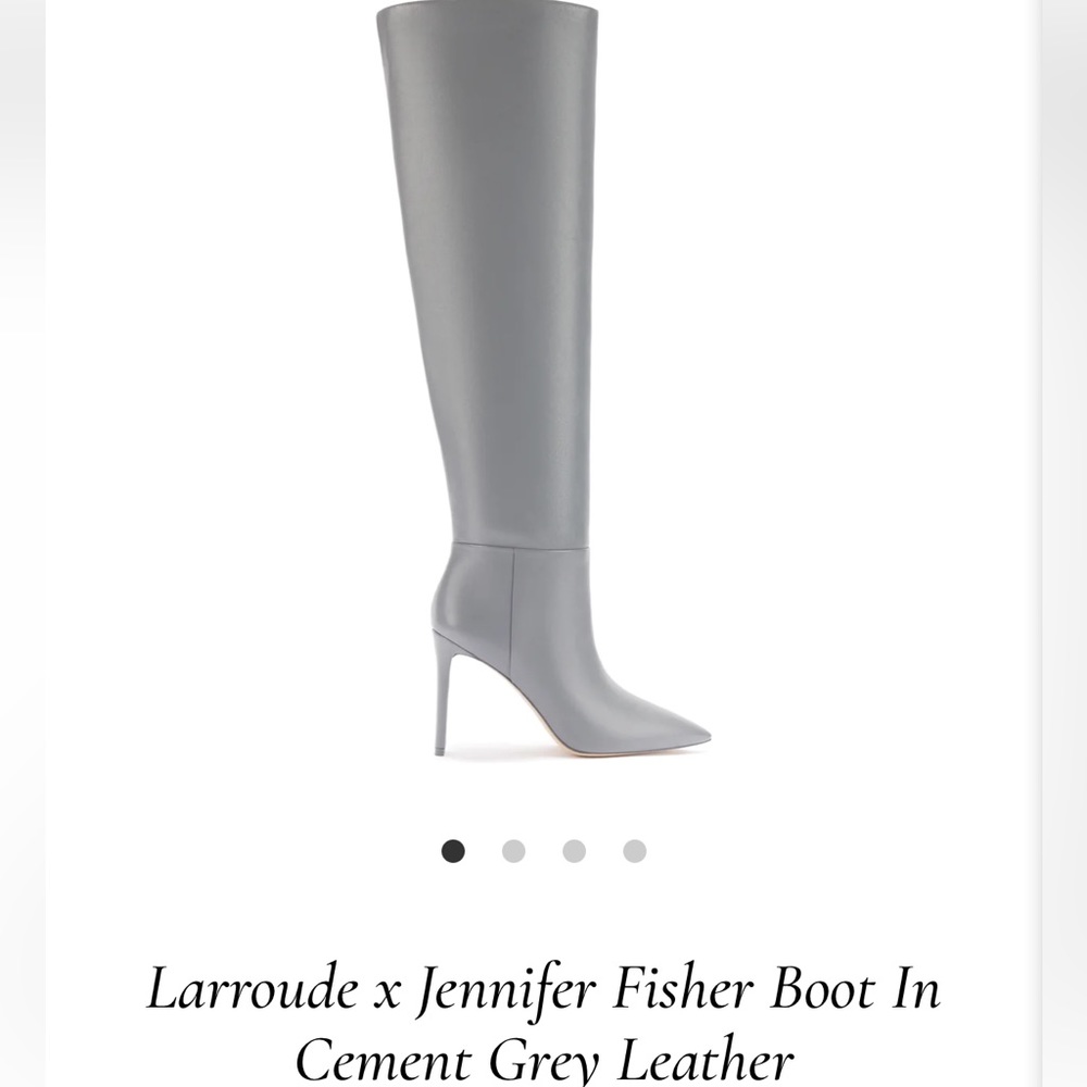 Larroude x jennifer fisher boots gray